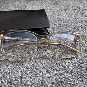 Saint Laurent Translucent Champagne Optical Glasses